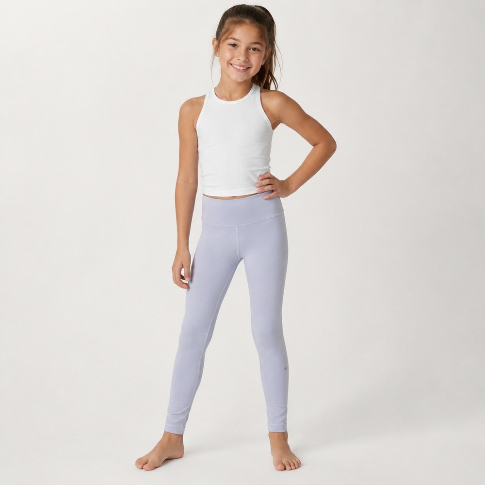 Athleta Girl‎ Chit Chat Tight Purple Leggings Kids Activewear Pants Sz L 12